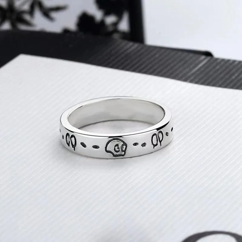 Skull Ring Unisex Fashion Luxury Rings Accessories for Men and Women Fashion Jewelry Silver