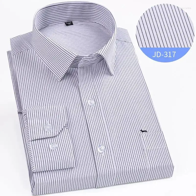 Men's Casual Shirts Men Spring Blouse Cotton Slim Fit Long Sleeve Antiwrinkle Embroidery Harmont Button Blaine OXford