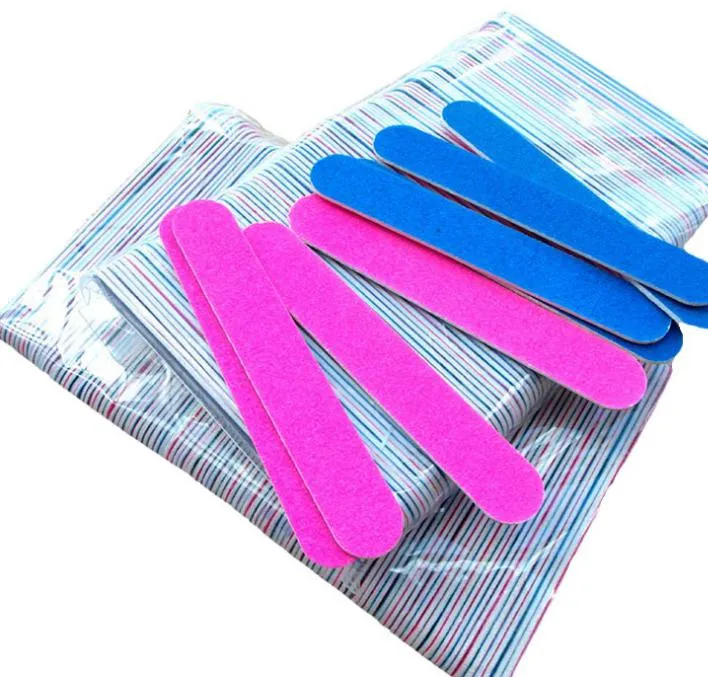 Professionella nagelfiler/sandpappersbuffertar Slim Crescent Grit 180/240 Tools Disponible Cuticle Remover Callus Polish Pack BJ