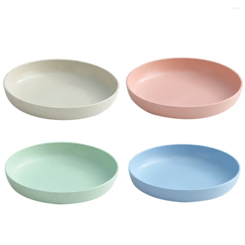 Vaisselle jetable 4 pièces assiettes assiettes Sushi plat en plastique polypropylène (pp) rond Borden