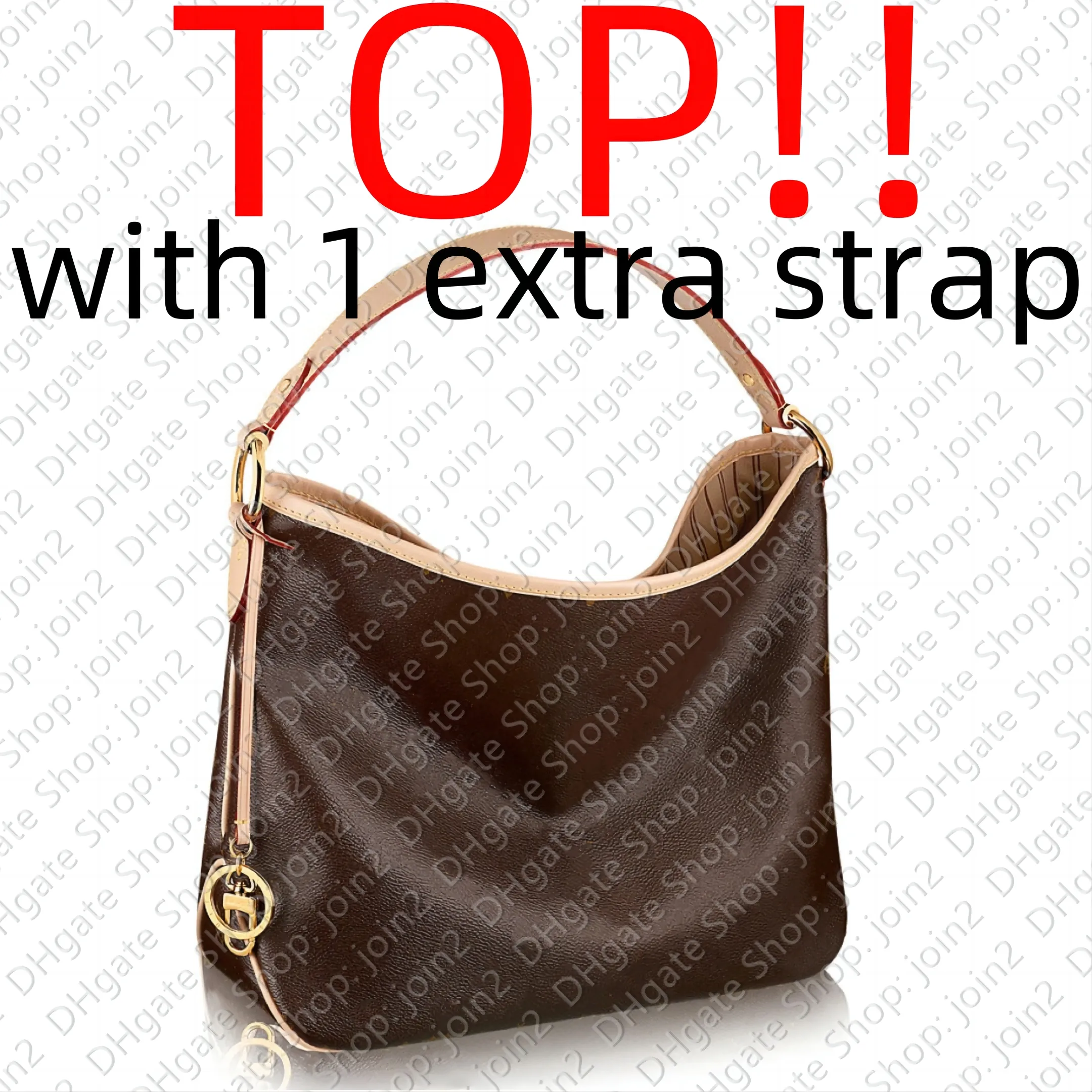 Borse TOP. M50156 DELIZIOSO MM PM Designer Donna Casual Tote Spalla in pelle Manico superiore Borsa a tracolla Borsa con fascino Pochette Accessori Borsa a mano Borsa a tracolla