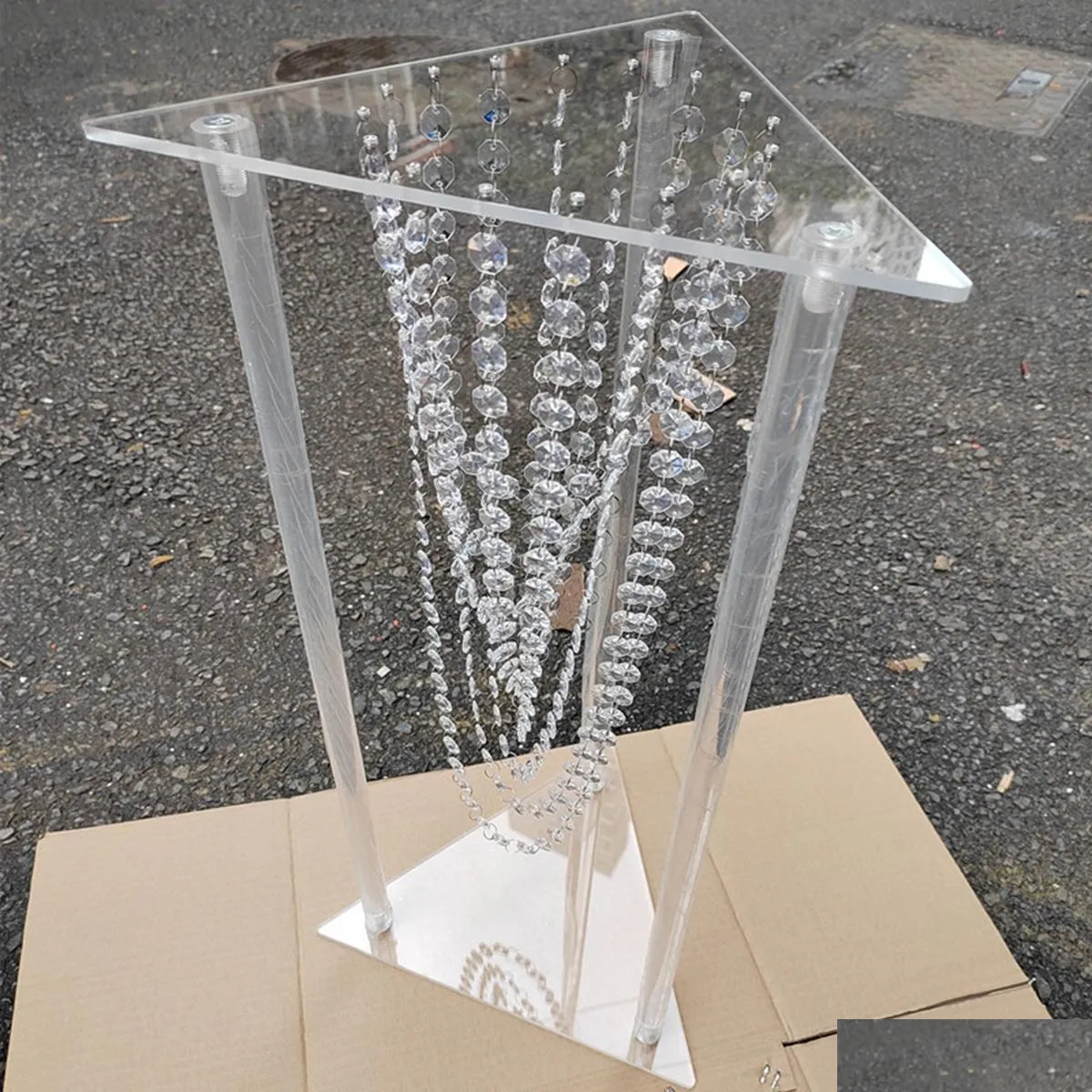 Party Decoration High Quality Transparent Clear Acrylic Flower Stand/ Table Centerpiece IMake094 Drop Delivery Home Garden F DHPHW