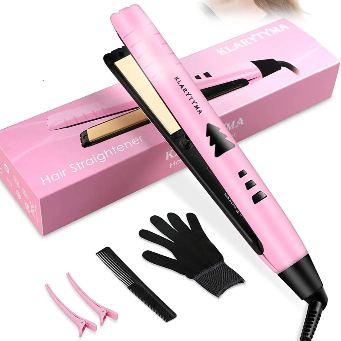 Hair Straighteners Straightening Irons Fast Warmup Thermal Performance Professional Tourmaline Ceramic Heating Plate Hair Straightener 230412