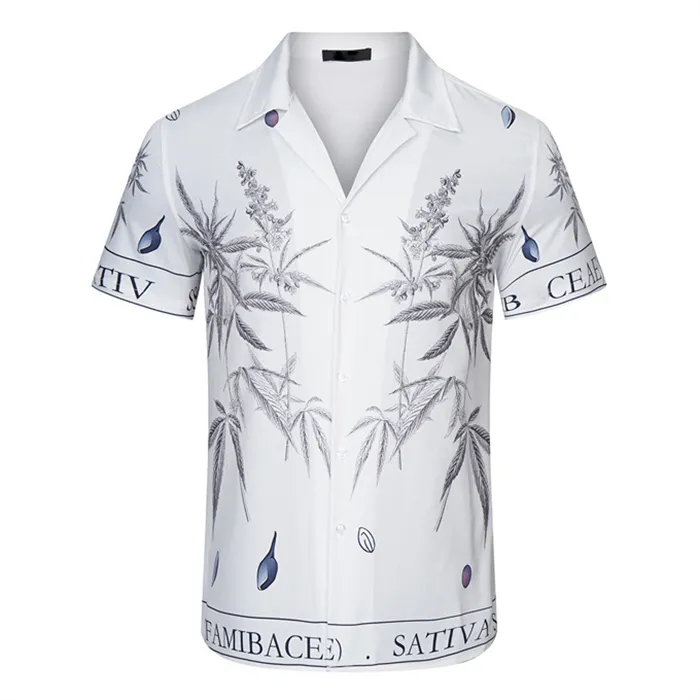 Men Designer Shirts Summer Shoort Sleeve Casual Shirts Fashion Loose Polos Beach Style Breathable Tshirts Tees ClothingQ73