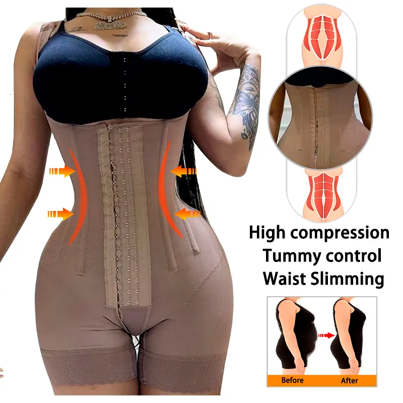 Fajas Colombianas Bbl Stage 2 Post Surgery Shapewear Bodysuit Postpartum  Girdle High Compression Full Body Shaper Butt Lifter - Shapers - AliExpress