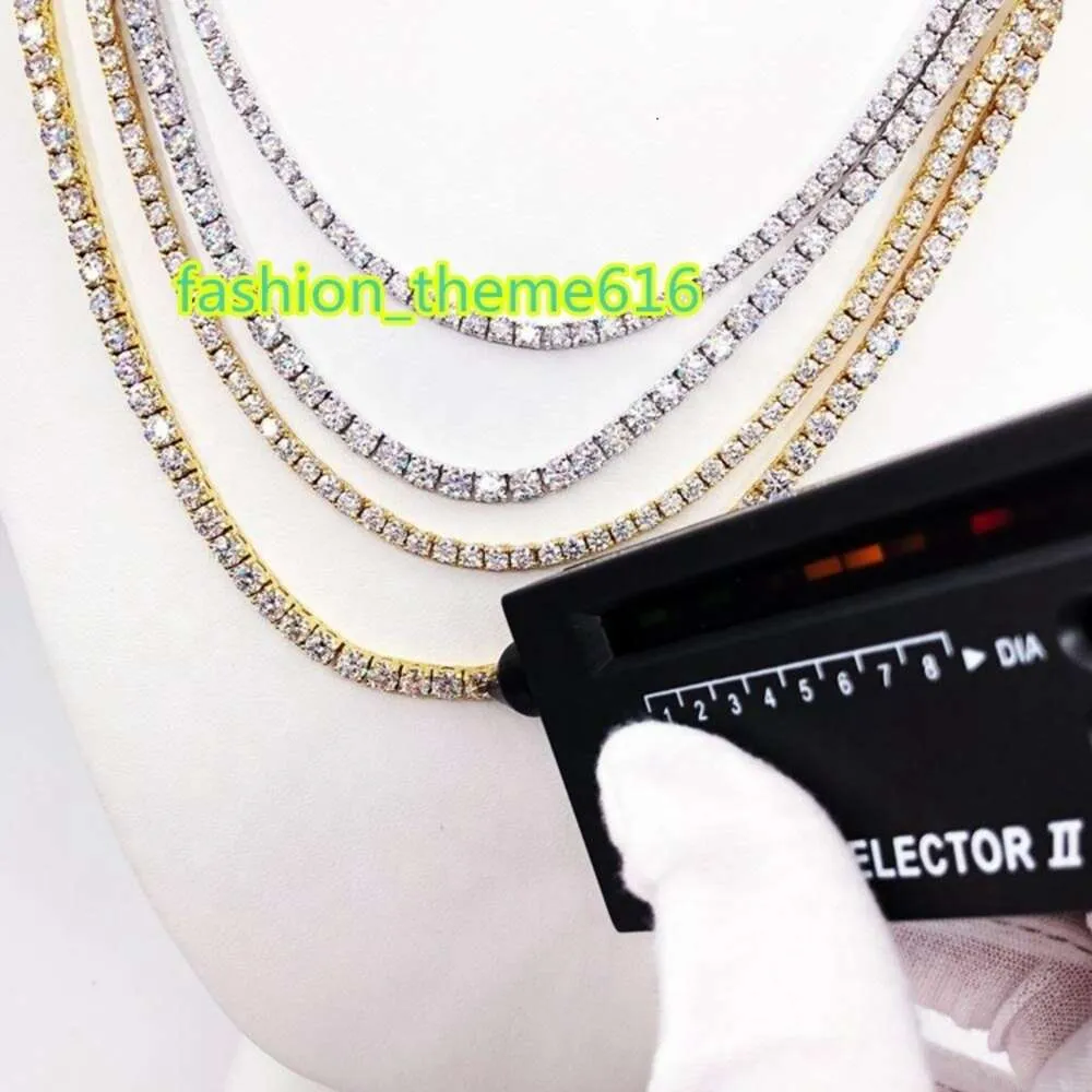 Hip Hop Moissanite Jewelry Wholesale 925 Sterling Silver Gold