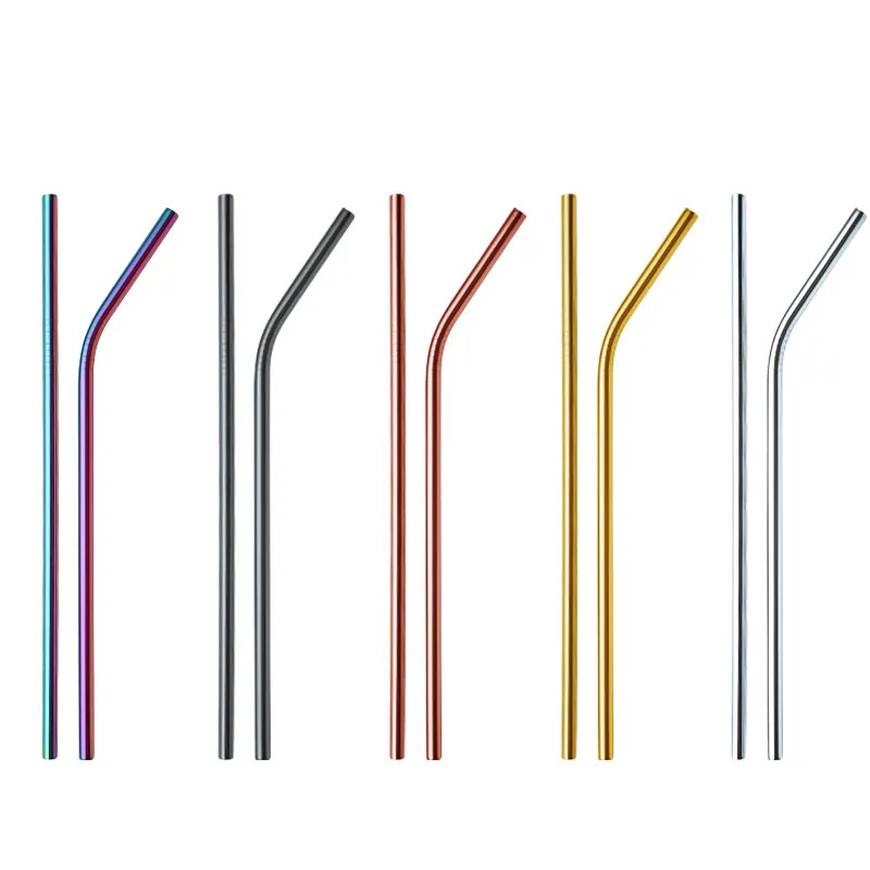 Reusable Drink Straw Stainless Steel Straw Colored 20 oz 30 oz