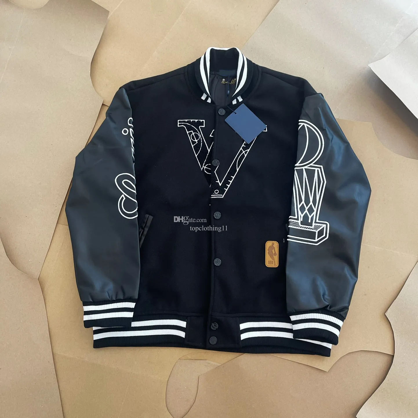 Mode Marke Herren Frauen Jacke L Vintage Lose Langarm Grün Baseball Mann Hip Hop Herbst Varsity Lässige warme Bomber Kleidung y1