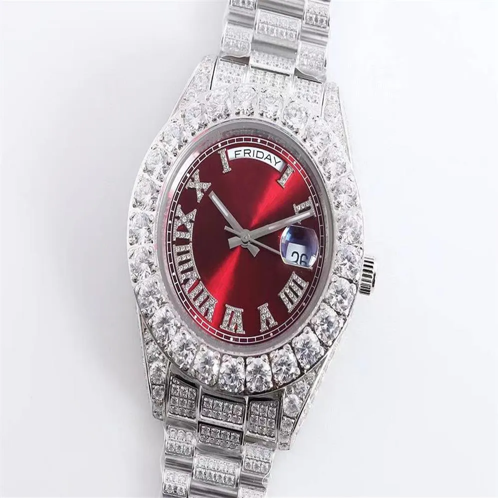 Luxury Designer Classic Automatic Mechanical Watch Size 43mm All Set With Diamond Sapphire Glass Waterproof Function Men som Chri279C