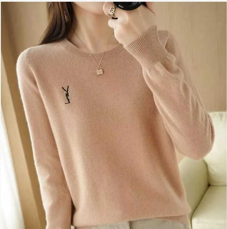 New brand Sweater Men Women Puff Cashmere Sweaters Jumper Embroidery Knitted Pullover classic soft Ys Knitwear Autumn Winter Keep Warm Jumpers