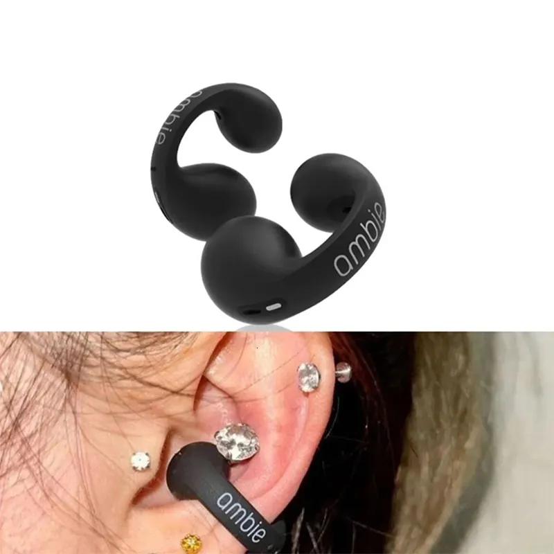 Cep Telefonu Kulaklıklar 1 1 AMBIE SES EARCUFFS EAR KEMİK İFAYAR KULLANICI KULLANICI KULLANICILIK Bluetooth Kulaklıklar Kulaklık TWS Sport Earbuds 230324