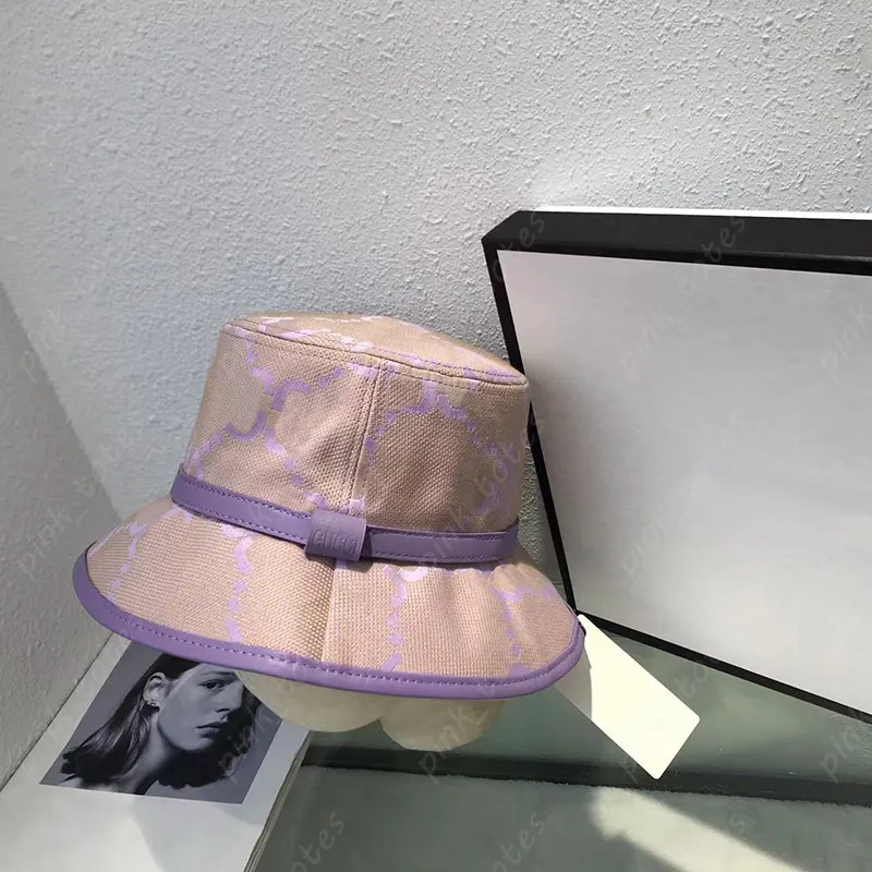 レディースファッションジャンボGバケツハットデザイナーキャップグリーンラグジュアリースタイリッシュな帽子女性ピンクの文字メンズキャップストリートビーニー4色2023トップ