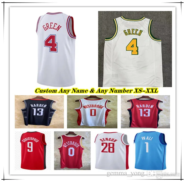 Maillot de basket-ball Jalen Green ROCKET imprimé à chaud Alperen Sengun Fred VanVleet Dillon Brooks Jabari Smith Jr. Jae'Sean Tate Hakeem Olajuwon Yao Ming Drexler XS-XXL