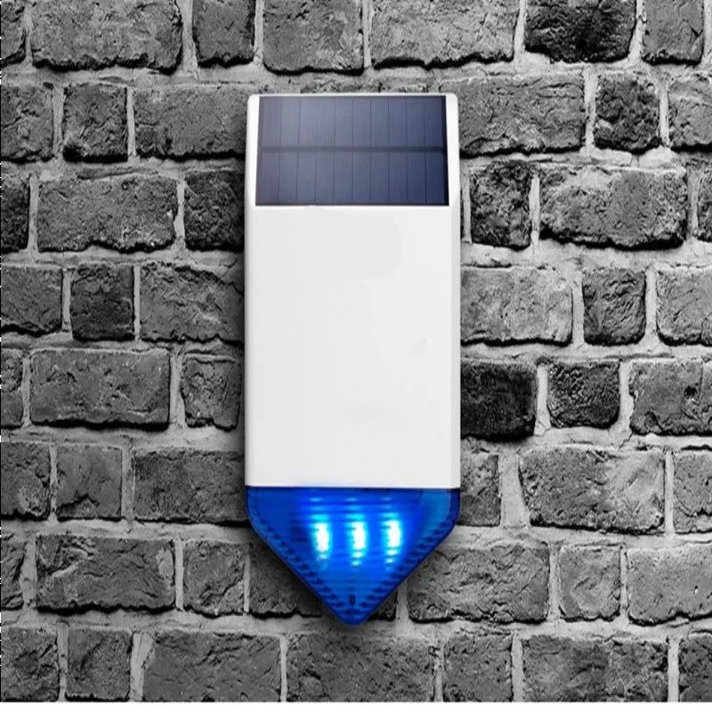 FreeShipping Solarpanel Solarsirene SJ1 für G19 G18 W18 8218G W1 GSM-Alarmsystem Sicherheit mit blinkendem Antwortton Wasserdichter Ausgang Mqvn