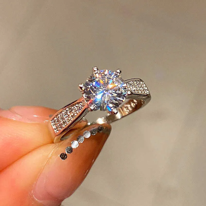 Large Round Crystal Rings Ring With Side Stones For Women Perfect For  Weddings, Bridal Parties, And Anniversaries From Yummy_shop, $3.26 |  DHgate.Com
