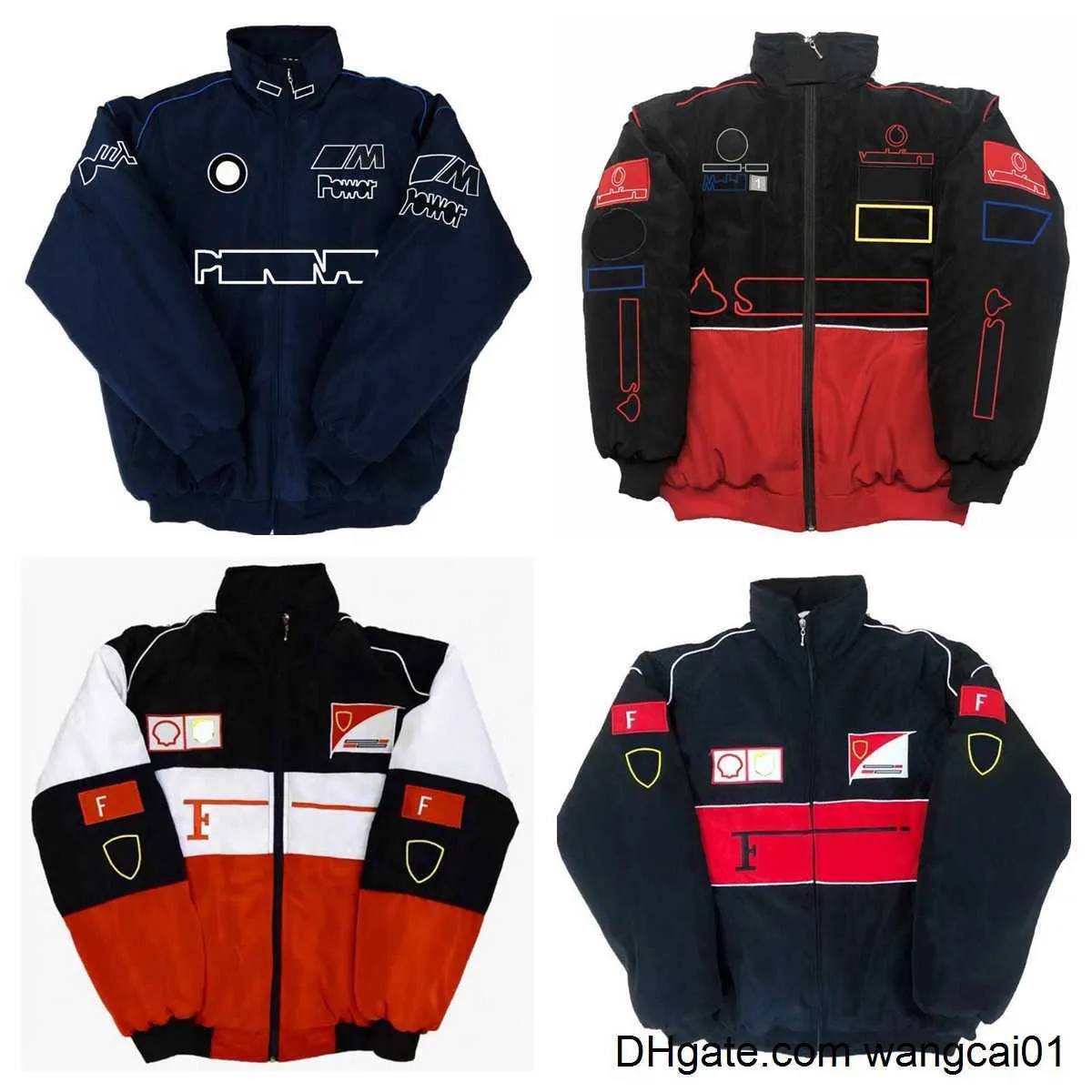 Vestes pour hommes costume de course F1 2022 nouvelle veste rembourrée en coton d'équipe entièrement brodée spot sa 4123