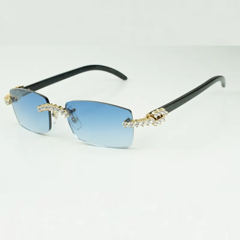 النظارات الشمسية الكلاسيكية 5.0 مم من الماس 3524012 مع نظارات أذرع بوفالو بافالو ، المبيعات المباشرة ، الحجم: 56-18-140 مم