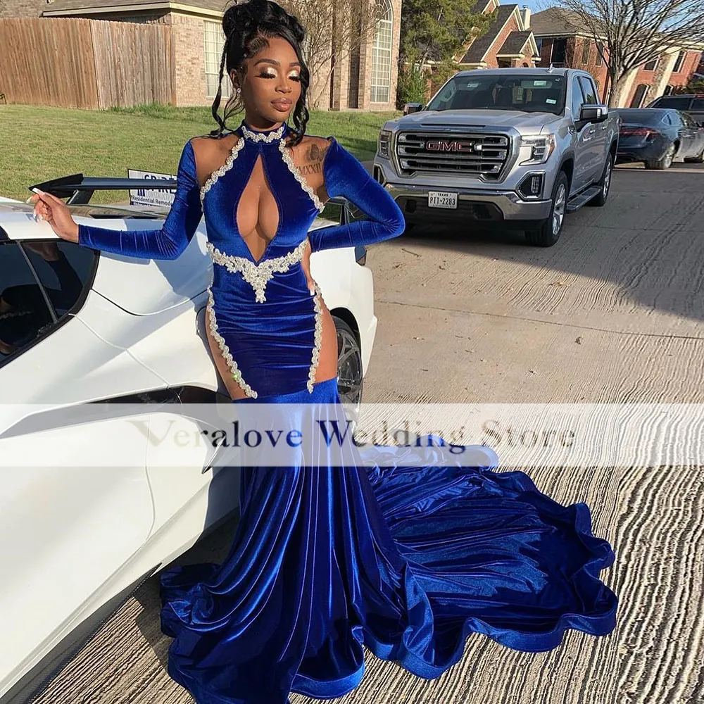 Jovani Dress 09139 | Royal blue Backless Beaded Dress