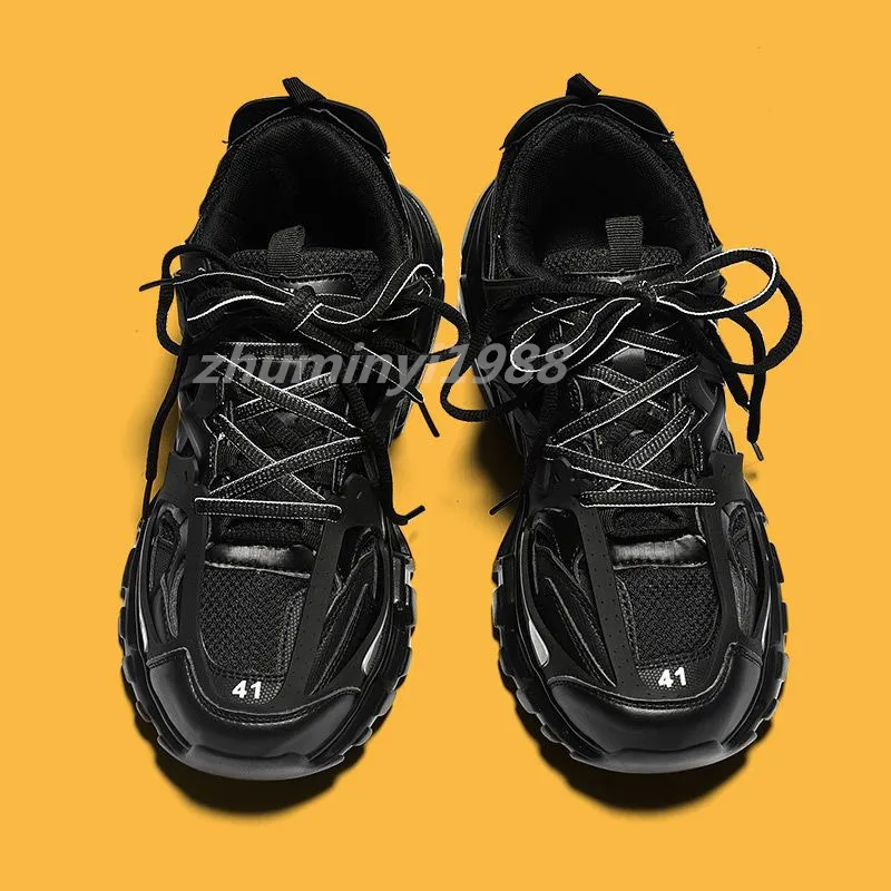 2023 Dirty Dad Shoes Triple S Track 3.0 Scarpe da ginnastica New Fashion Clunky Uomo e donna Designer Nero Arancione Ladies Walking Paris Taglia scarpe 35-45 ZM11
