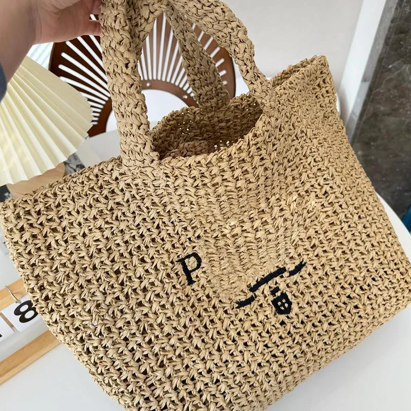 Beach Tote Bag With Crochet Crochet Handles Luxury Designer Accessory ...