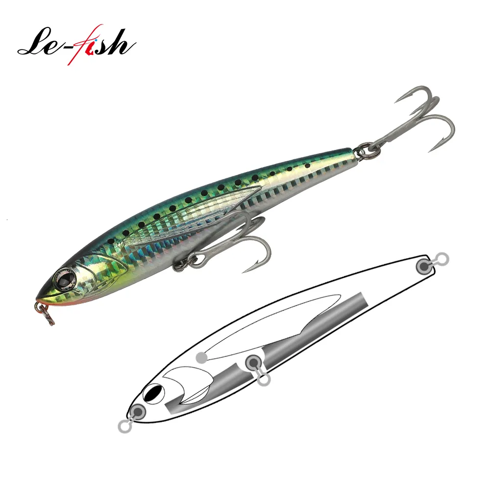 Appâts Leurres Le Fish 120mm 54g Crayon Leurre De Pêche Coulant Grand Jeu  Appât Dur Artificiel 3X Crochet Pour GT Thon Leurres De Pêche En Mer 230412  Du 8,94 €