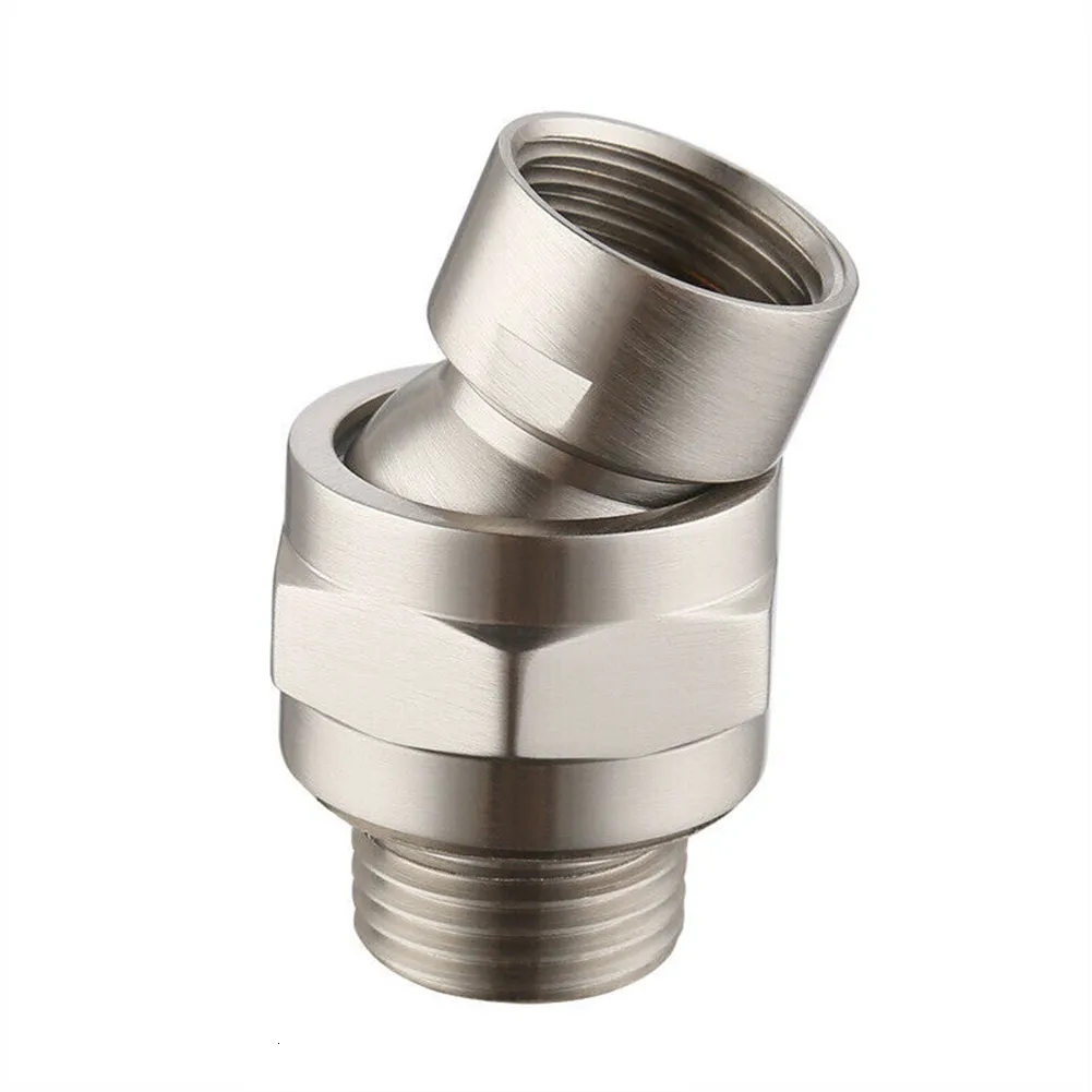 Adjustable Shower Head Connector - Solid Brass Ball Joint Swivel ...