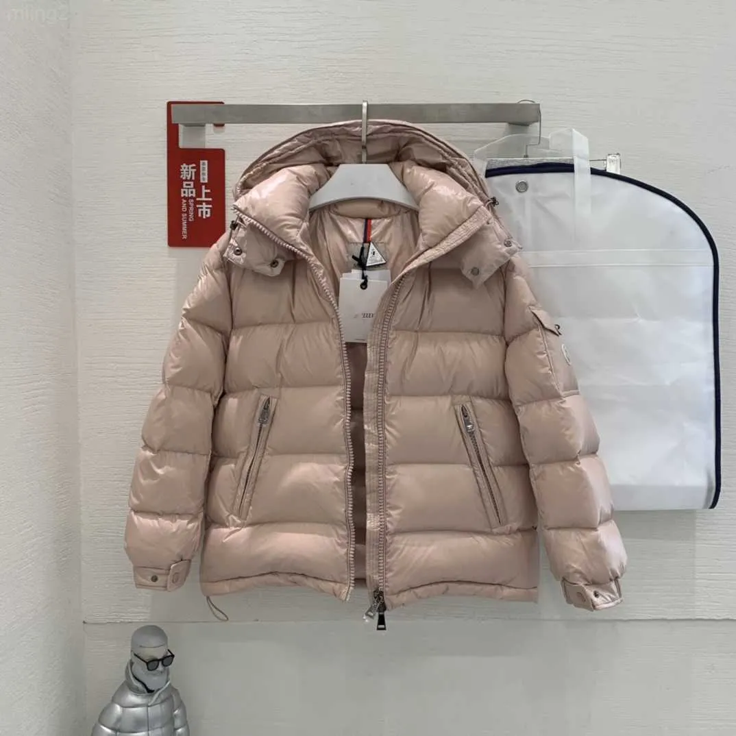 Women's Down Parkas Monclairs Jackets Women Designer Hoodie Down Jacket Glossy Thickened Bread Long Downs Jackets Winter Body Warm Zip Up Hoodie Down Coat 9kc1