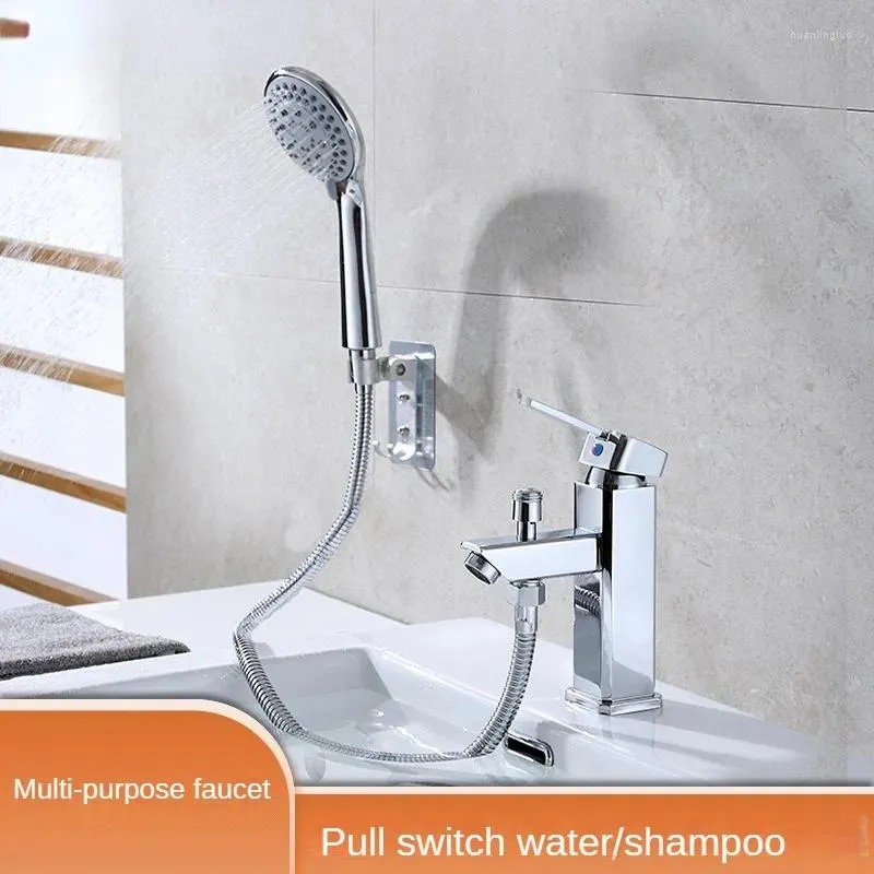 Bathroom Sink Faucets Dual Use Basin And Cold Faucet With Nozzle Set