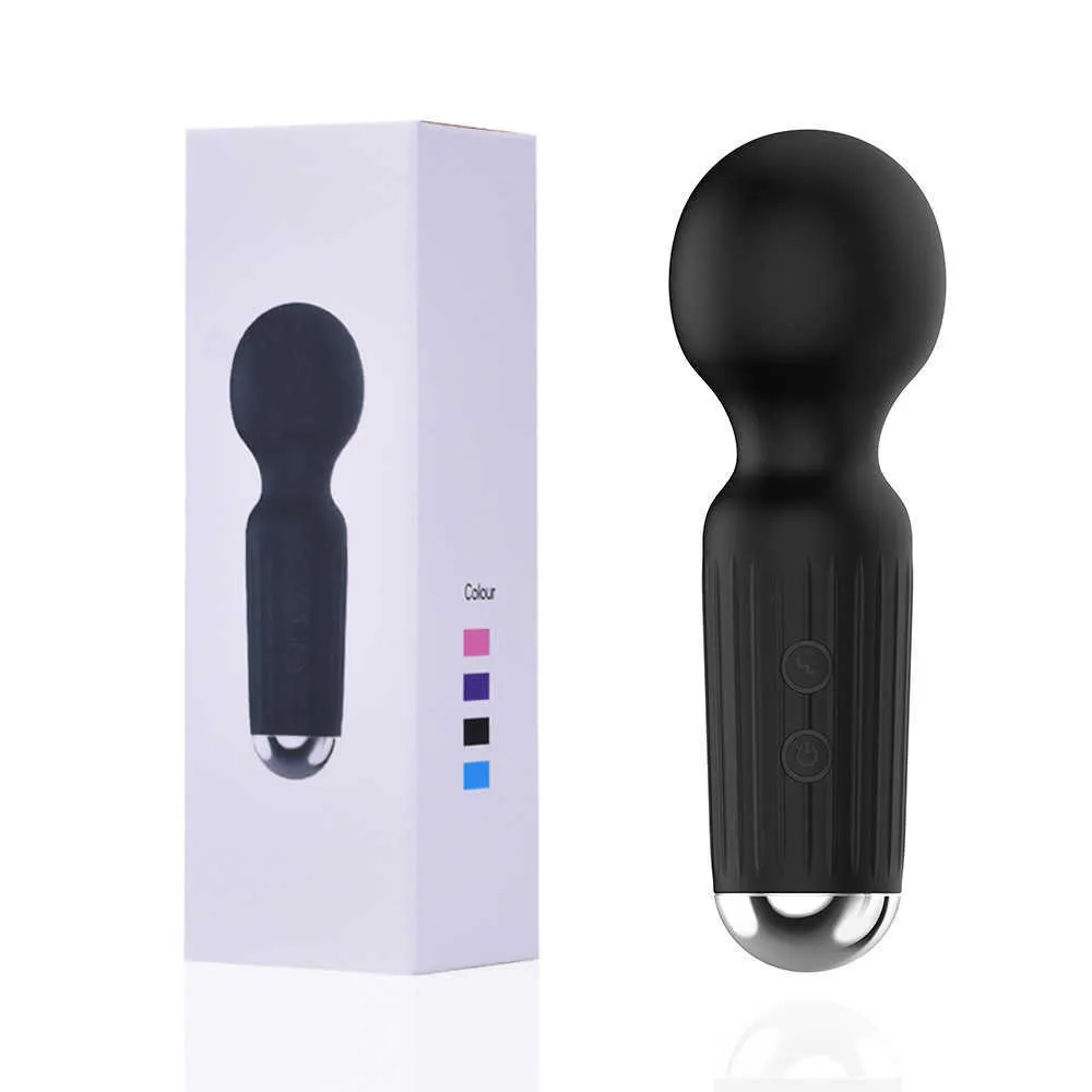 Frequency Pocket 20 Mini Charging Av Female Masturbator Strong Shock Massage Stick Vibrator Adult Products_voghion.com