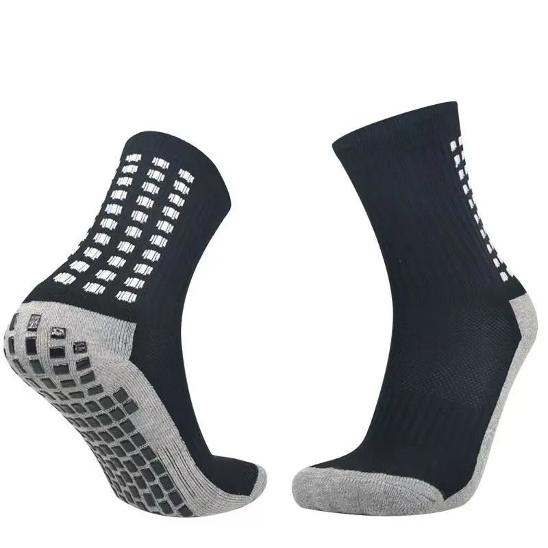 Mäns fotbollsstrumpor Anti Slip Grip Pads för fotbollsbasket Sport Grip Socks 12 färger