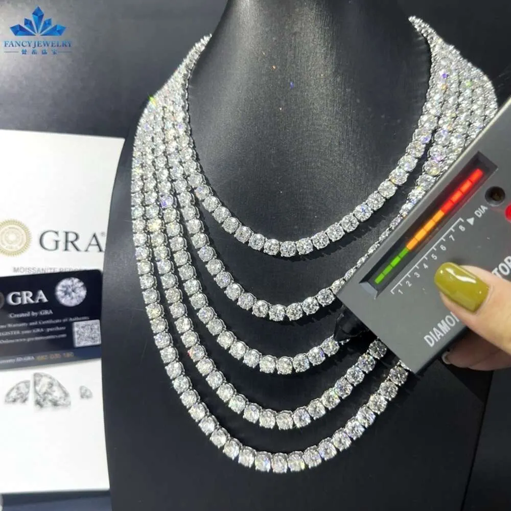 Collar Hot Diamonds - Plata De Ley 925 Con Topacio Blanco Y Diamante Real, 45 Cm