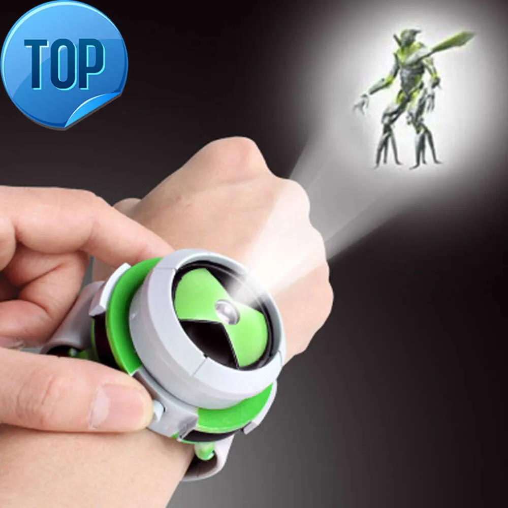 Venda quente Ben 10 Omnitrix Relógio 30 Padrões Crianças Projetor Relógio Japão Genuíno Ben 10 Relógio Brinquedo Ben10 Projetor Suporte Médio