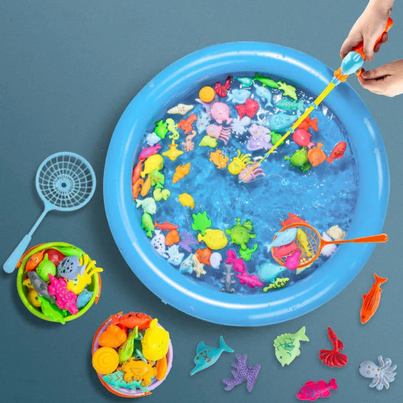 yoptote Puzzle Enfant en Bois 110 Pièces Jeux de Pêche + Tableau Magnetique Enfant Jeu Montessori Educatif Jouet Enfant Fille Garcon 3 Ans 4