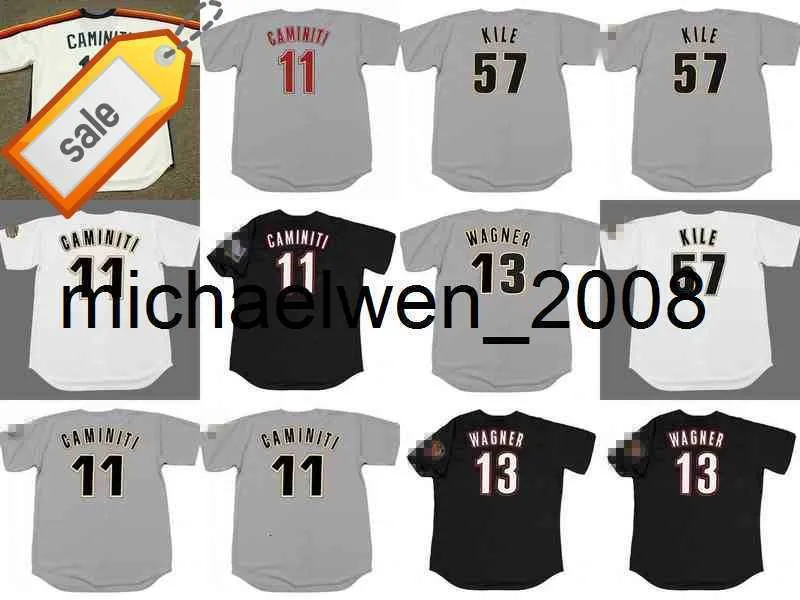 MICH28 11 KEN CAMINITI 13 BILLY WAGNER 57 DARRYL KILE BASEBALL JERSEY 2012