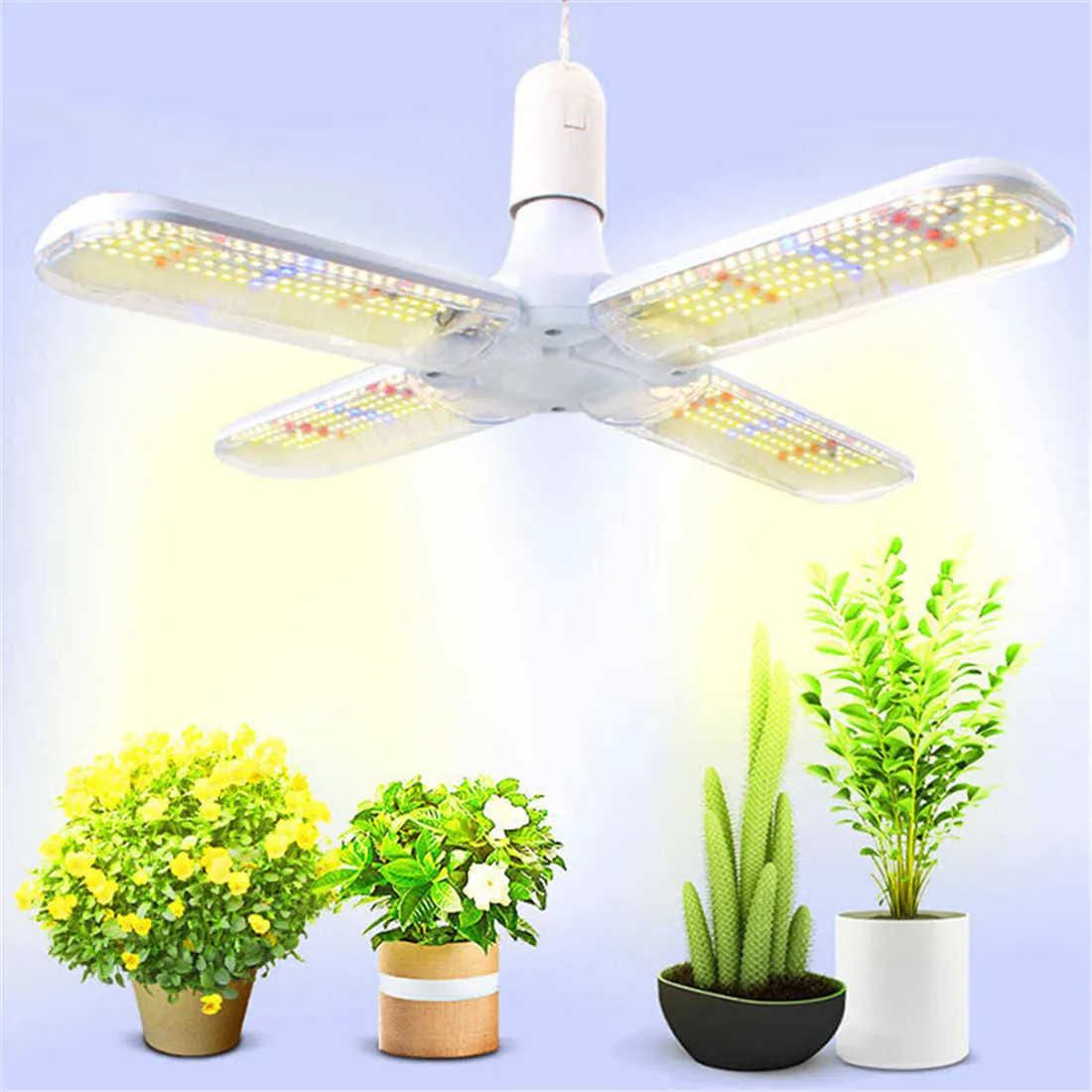 Grow Lights GY 4 Leaf 40W LED Grow Light Full Spectrum Sunlight Hydroponic Vegetable Flower Plant Timmer Pendant Lights pour serre P230413