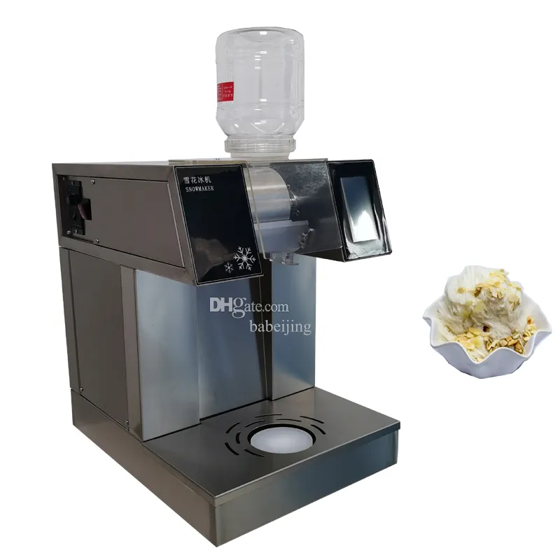 Kommersiell snöflinga Ice Machine Snowflake Crusher Korea Bingsu Machine 180 kg / 24H Snow Ice Maker