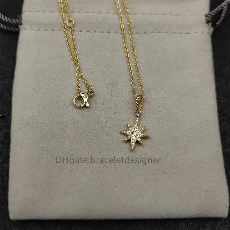 YS Star Yellow Necklace Box Dy Necklace Maritime North Chain Amulet i 18K Designer Luxury Gold