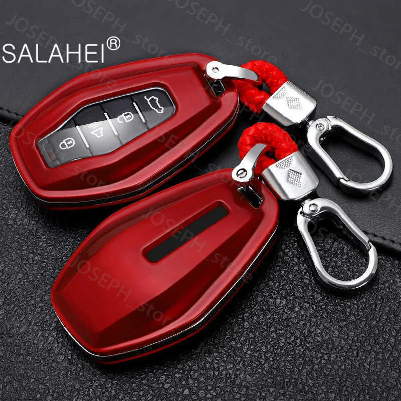 Key Rings ABS Car Key Remote Cover Full Case For Chery Jetour X70 X90 X95 Plus Auto Keychain 4 Buttons Smart Protection Accessories Ring J230413