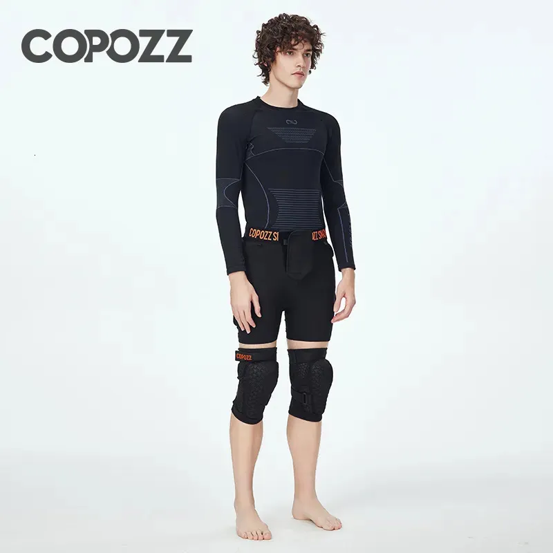 Elbow Knee Pads COPOZZ Outdoor Ski Knee Pads Motorcycle Skating Sports Protective Skiing Hip Protector Padded Breathable Adjustable Gear Shorts 231113