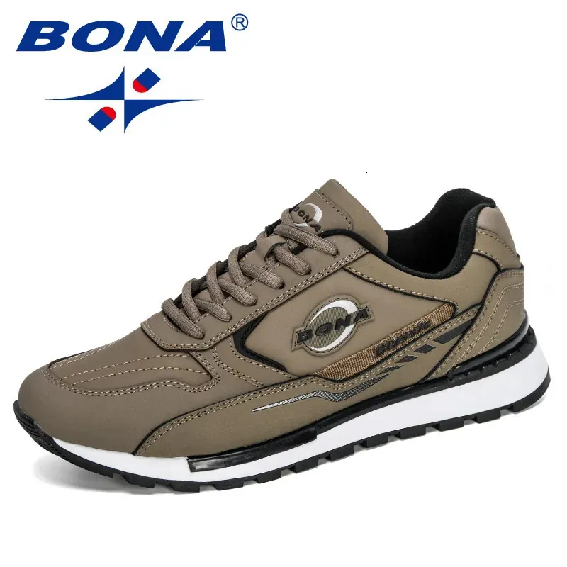 Scarpe antinfortunistiche BONA Designers Scarpe da ginnastica alla moda in pelle nabuk Uomo Scarpe casual da esterno Uomo Sapato Masculino Krasovki Zapatos De Hombre 231113