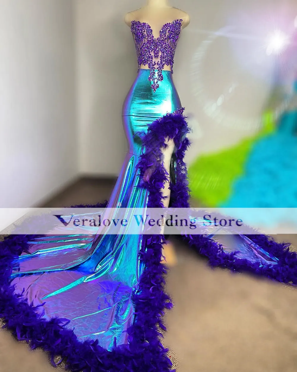 Sexy Mermaid Prom Dresses 2023 Sequin Beading Women Evening Gowns Black Girls Robes De Bal Gala Party Wear