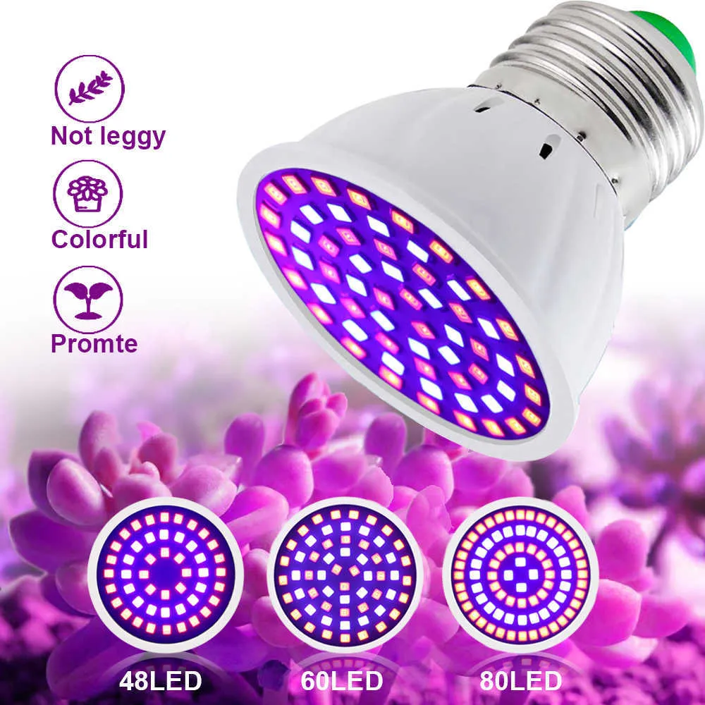 Grow Lights 5W 7W 9W LED Grow Full Spectrum Bulb E27 220V Greenhouse Hydroponic Lamp Grow Light For Indoor Plant 230V Phyto Flower Lamp P230413