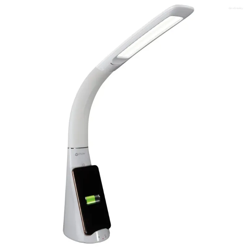 テーブルランプOTTLITE PURIFURIFIFY Modern Adgationable Lamp LED SANITIZING DESK WIDE WIRELESS CHAILING ACTACTAMED FLEXIBLE NECK