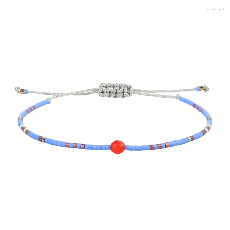 Strand KELITCH Crystal Gems Mix Beaded Friendship Bracelets Charm Adjustable For Women Bohemia Jewelry Drop