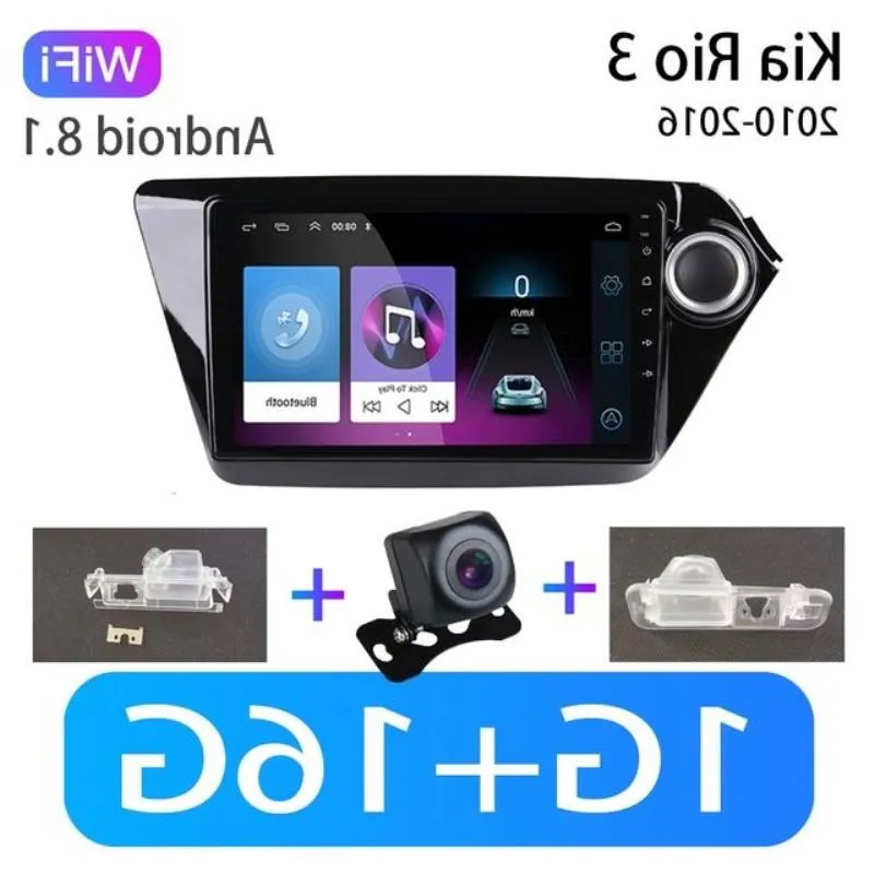 Freeshipping Android 81 2Din Araba Radyo GPS Navigasyon Kia Rio Rio için Multimedya Oyuncu 2012 2011 2012 2013 2014 2015 2015 2017 2018 G TDPT