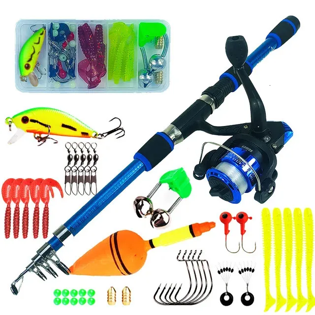Telescopic Spinning Ultralight Spinning Rod And Reel Combo 1.8M