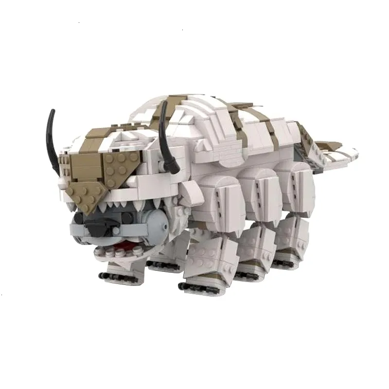 Diecast modelo blocos de construção monstro appa animal moc tijolos criativos educativos crianças menino menina brinquedos presentes 231110