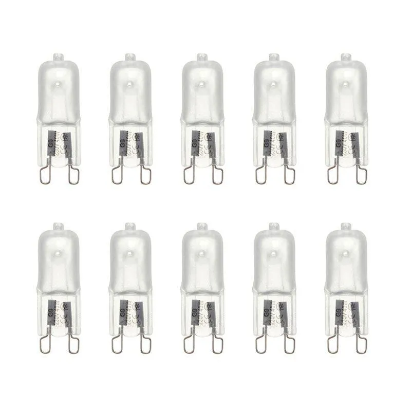 LED-glödlampor 10st G9 Halogen Light BBS 230-240V 25W 40W Frosted Transparent Capse Case Lamps Lysande varmt vitt för hemkök Drop DHFQG