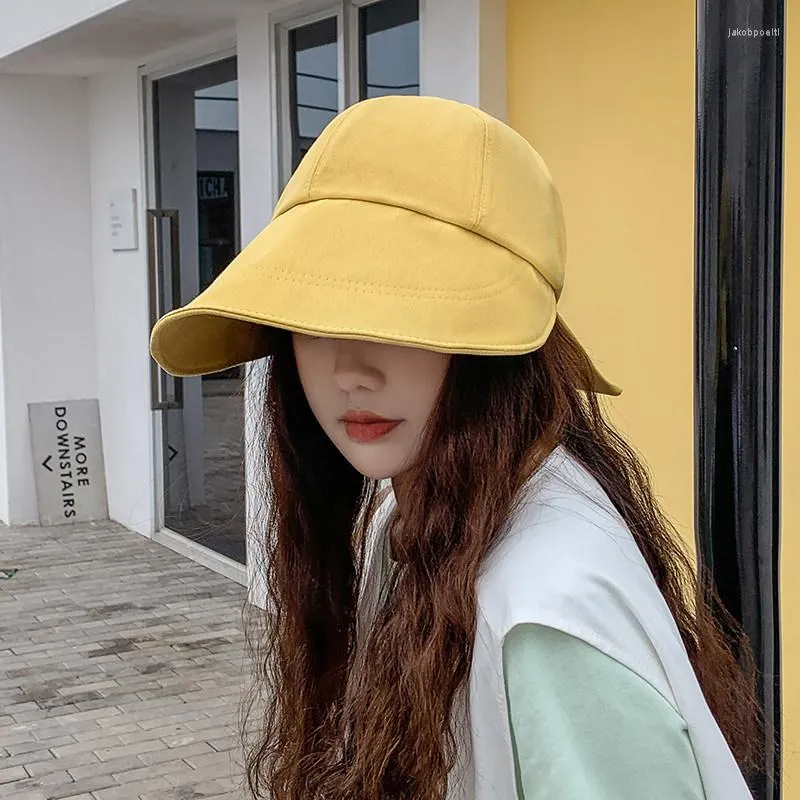 バイザー夏の女性サンハット日焼け止めサンハット韓国ファッションキャップビーチアウトバイザー野球帽子キャップアパレルアクセサリーkpop