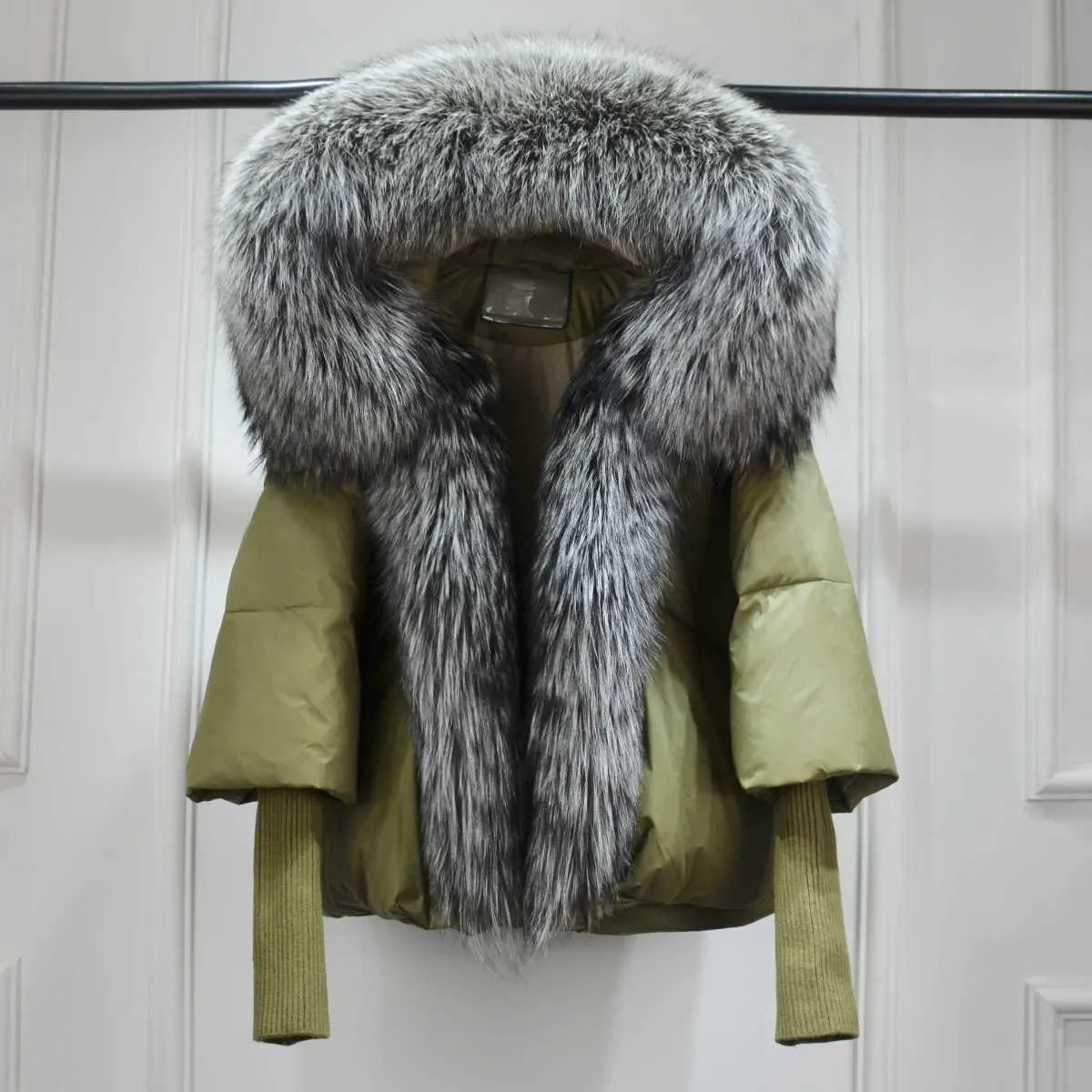 Only fur hooded jacket sales